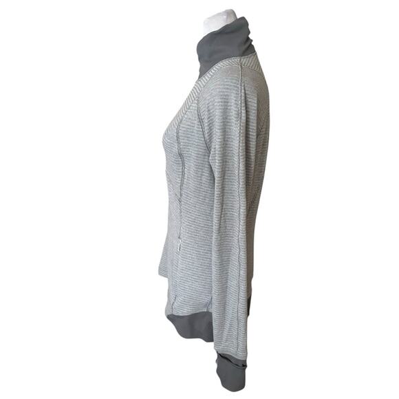 Lululemon Runderful 1/2 Zip Mini Check Pique White Heathered Slate Size - Picture 4 of 15